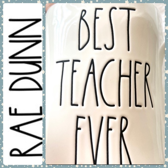 🆕 Rae Dunn Best Teacher Ever mug - Picture 3 of 9